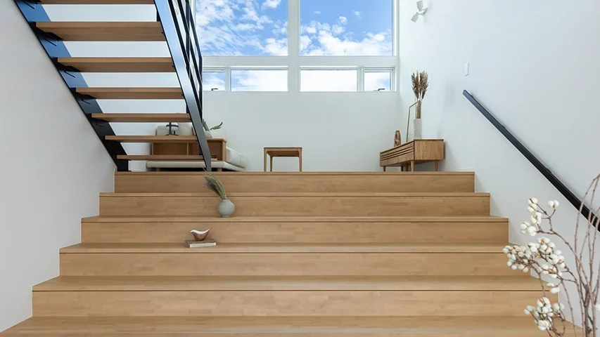 大階段が家の中心