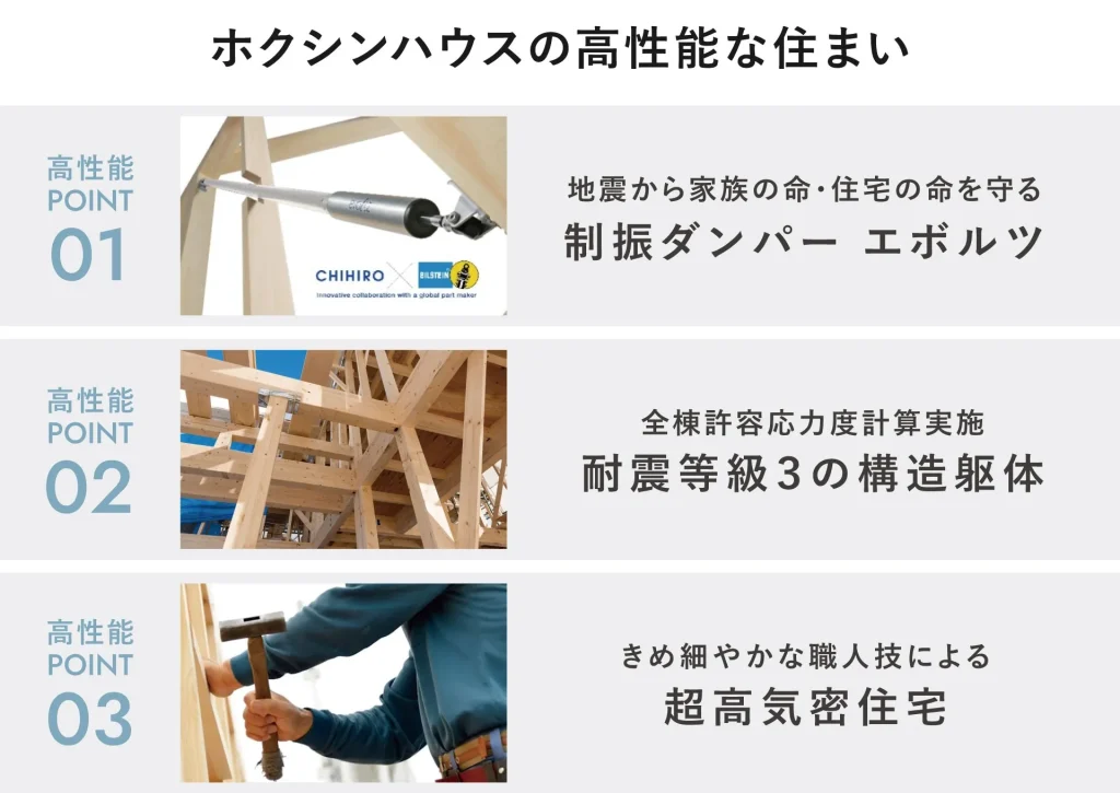 ホクシンハウスの高性能住宅